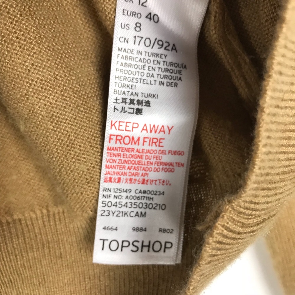 TopShop Women's Long Sleeve Crewneck Sweater - Picture 6 of 8